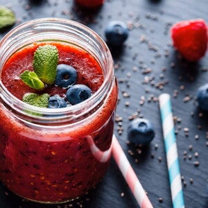 Smoothie de frutos rojos