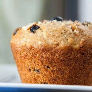 muffin de avena al microondas