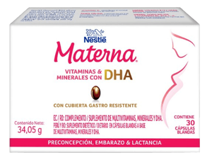 Materna Vitaminas & Minerales con DHA