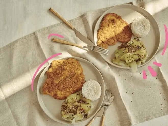 Pechuga de Pollo con ensalada